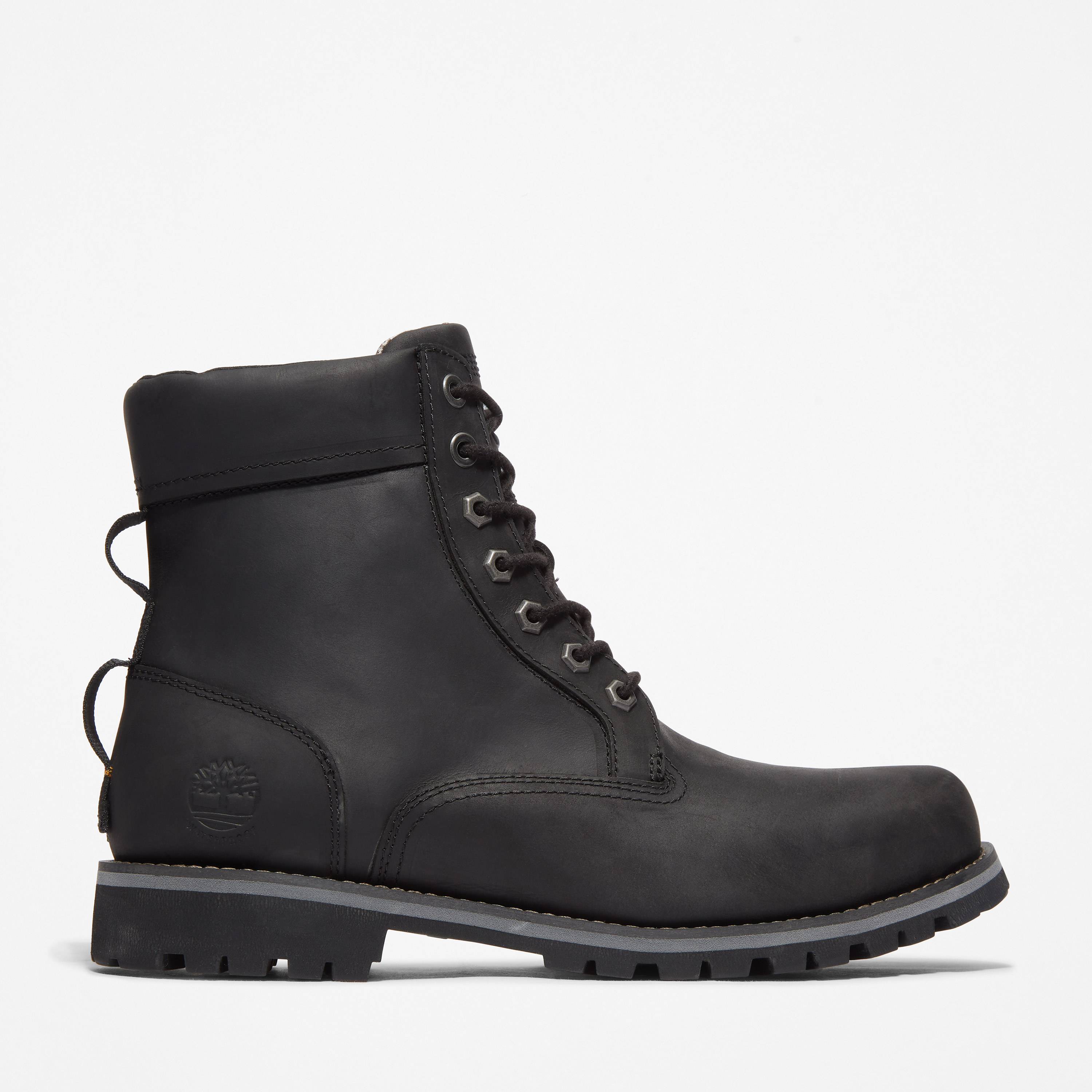 black leather boots timberland