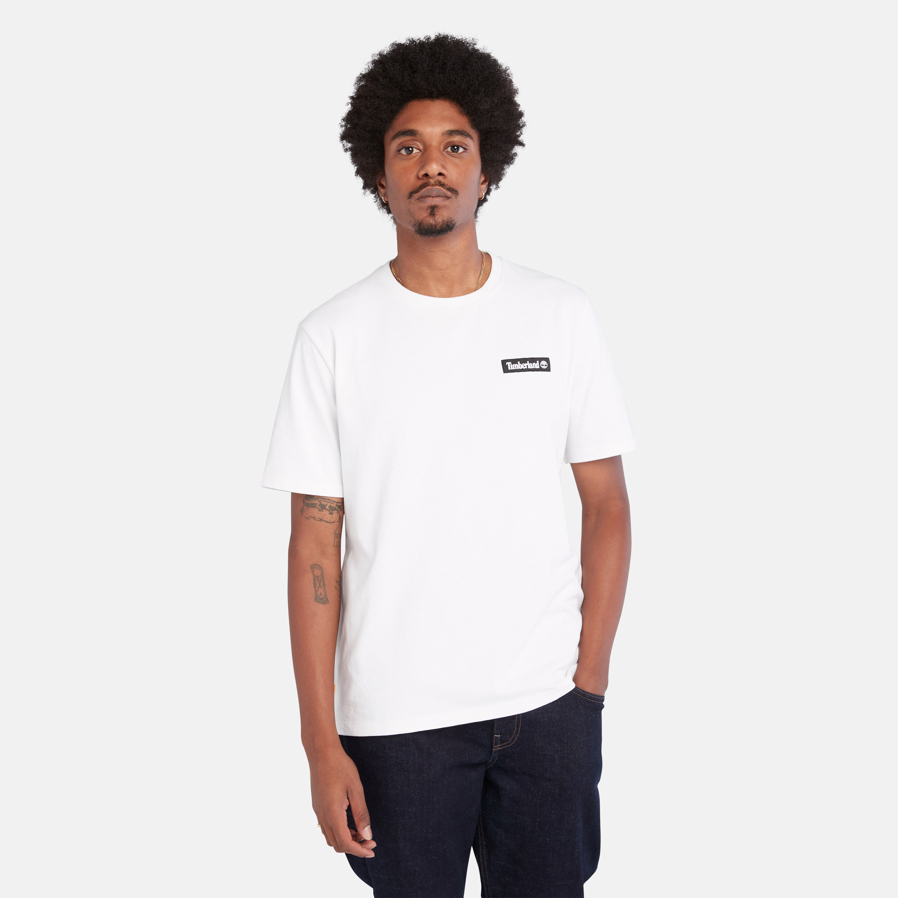 Men's Unisex SS Heavyweight Woven Badge Tee - Timberland - Hong Kong